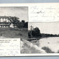 LAKE COM PA GILCHRIST HOUSE & LAKE SHORE ANTIQUE POSTCARD