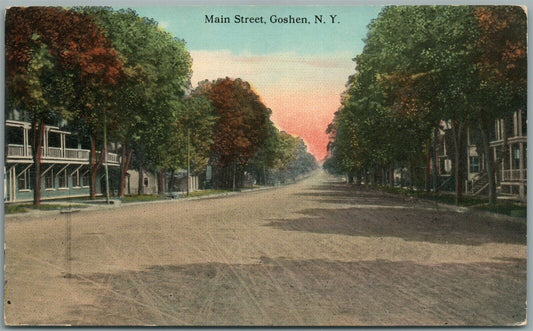 GOSHEN NY MAIN STREET ANTIQUE POSTCARD