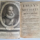 1700 ESSAYS of MICHAEL seigneur de MONTAIGNE Vol. I antique in ENGLISH