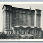 DETROIT MI CENTRAL RAILROAD DEPOT VINTAGE POSTCARD RAILWAY STATION