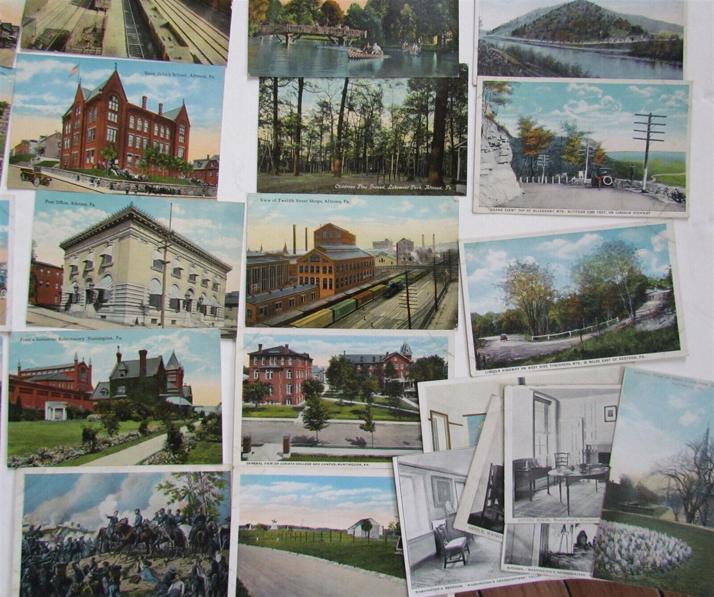 Lot of 130 PENNSYLVANIA ANTIQUE POSTCARDS
