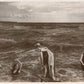 BATHING GIRLS montage collage 1910 ANTIQUE REAL PHOTO POSTCARD RPPC