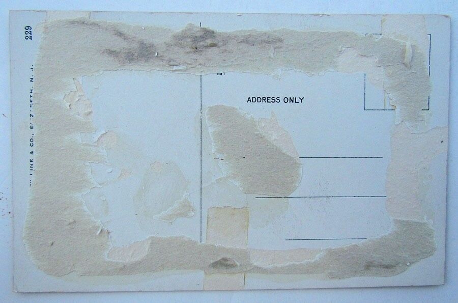 VINTAGE POSTCARD ELIZABETH NJ STREET SCENE New Jersey view