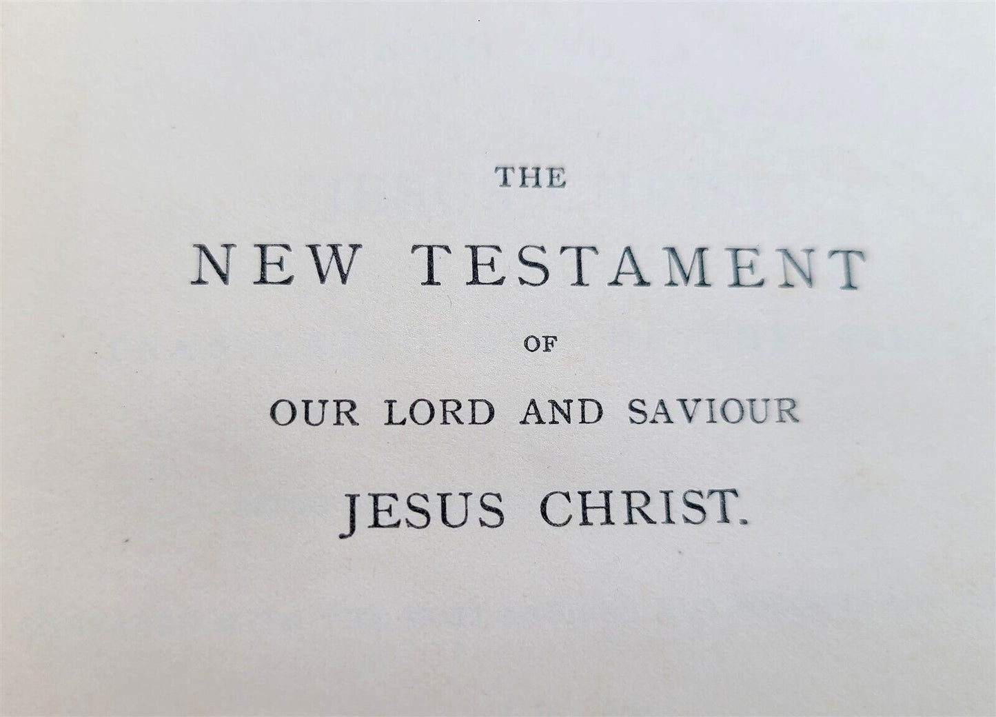 1881 BIBLE in ENGLISH antique NEW YORK AMERICANA NEW TESTAMENT