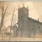 JERSEY SHORE PA LUTHERAN CHURCH ANTIQUE REAL PHOTO POSTCARD RPPC