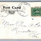 WILLIAMSTOWN NJ HALL STREET TOWN HALL & SCHOOL ANTIQUE POSTCARD