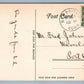 NEW BRITAIN CT WASHINGTON STREET ANTIQUE POSTCARD w/ CORK CANCEL