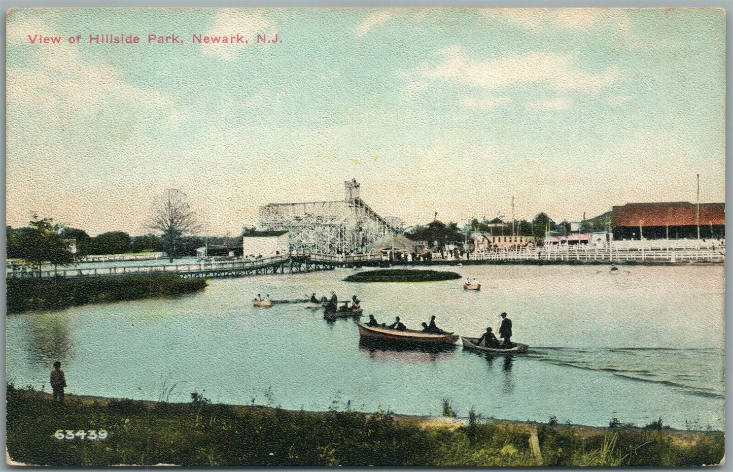 NEWARK NJ HILLSIDE PARK ANTIQUE POSTCARD