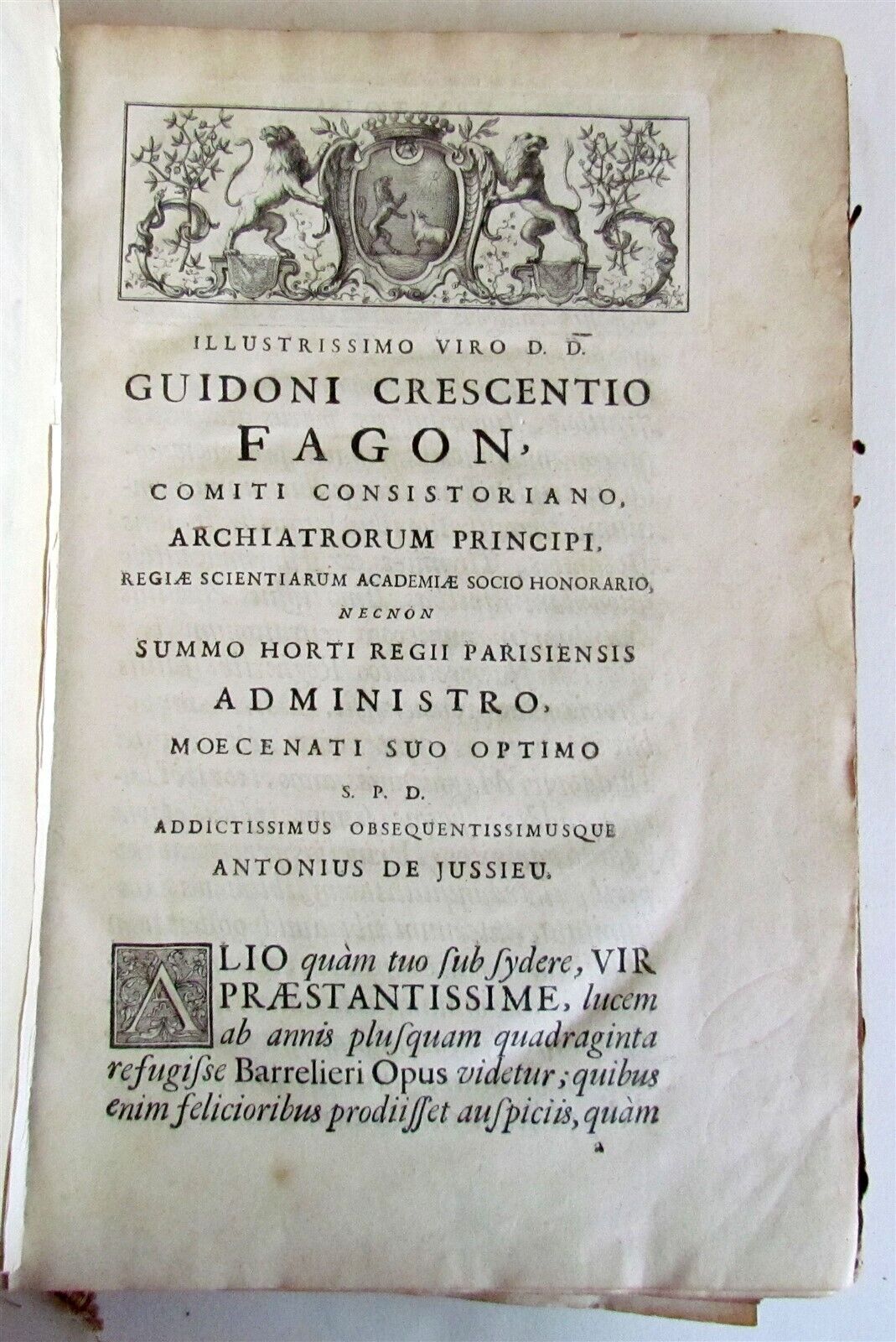 1714 ICONES PLANTARUM per GALLIAM HISPANIAM et ITALIAM Jacques BARRELIER antique