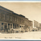 BURR OAK MI WEST SIDE ANTIQUE REAL PHOTO POSTCARD RPPC