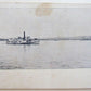 VINTAGE UNDIVIDED POSTCARD NEW YORK BAY FROM FORT HAMILTON BROOKLYN NY