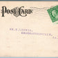 READING PA PENN NATIONAL BANK ADVERTISING ANTIQUE POSTCARD JUNE 1910 CALENDAR