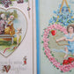 LOT of 13 VALENTINE ANTIQUE EMBOSSED POSTCARDS w/ ROMANTIC COUPLES & FLOWERS