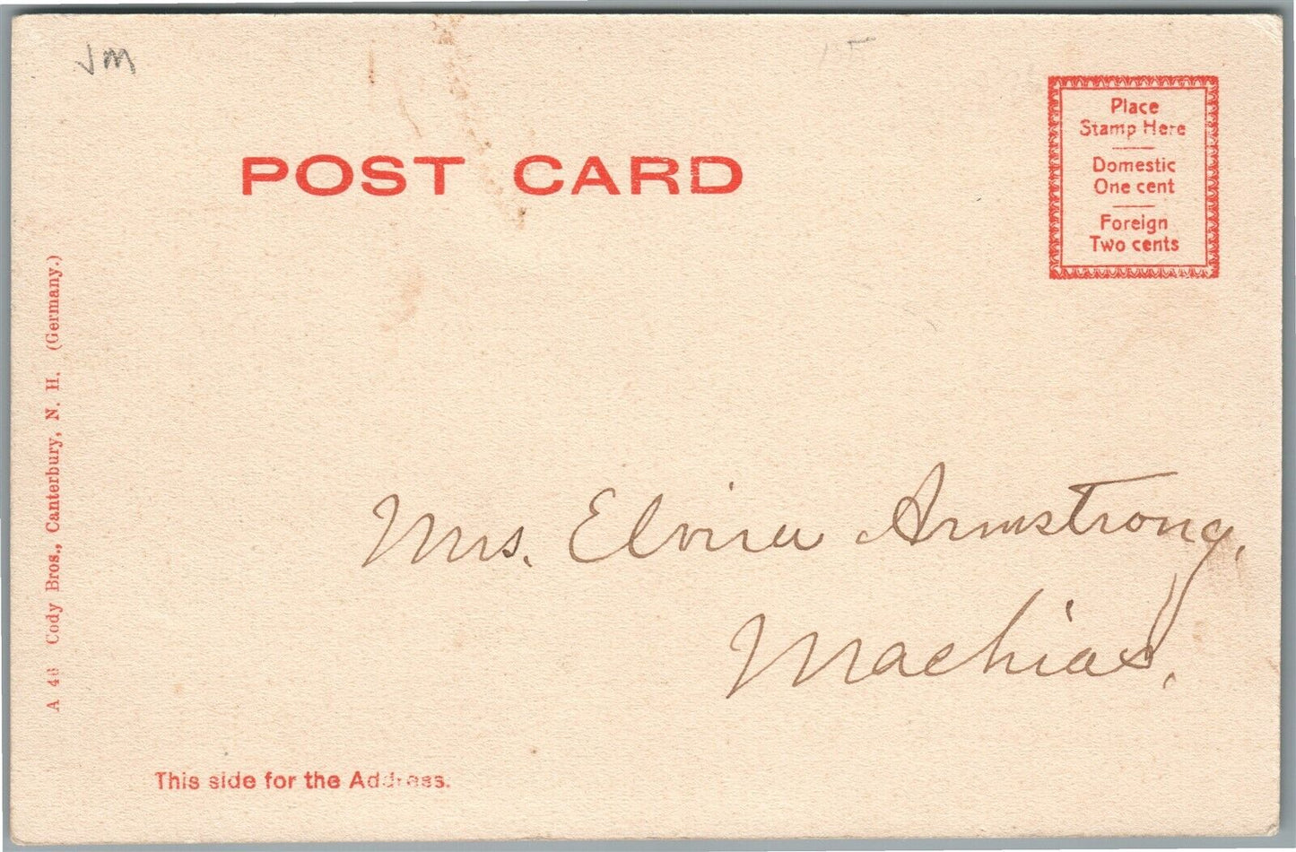 E.CANTERBURY NH SHAKER CHURCH ANTIQUE POSTCARD