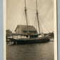 KENNEBUNKPORT ME BOOTH TARKINGTON SAIL BOAT VINTAGE REAL PHOTO POSTCARD RPPC