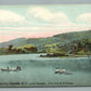 HALCOTVILLE-IN-CATSKILLS NY LAKE WAWAKA VIEW FROM R.R. STATION ANTIQUE POSTCARD