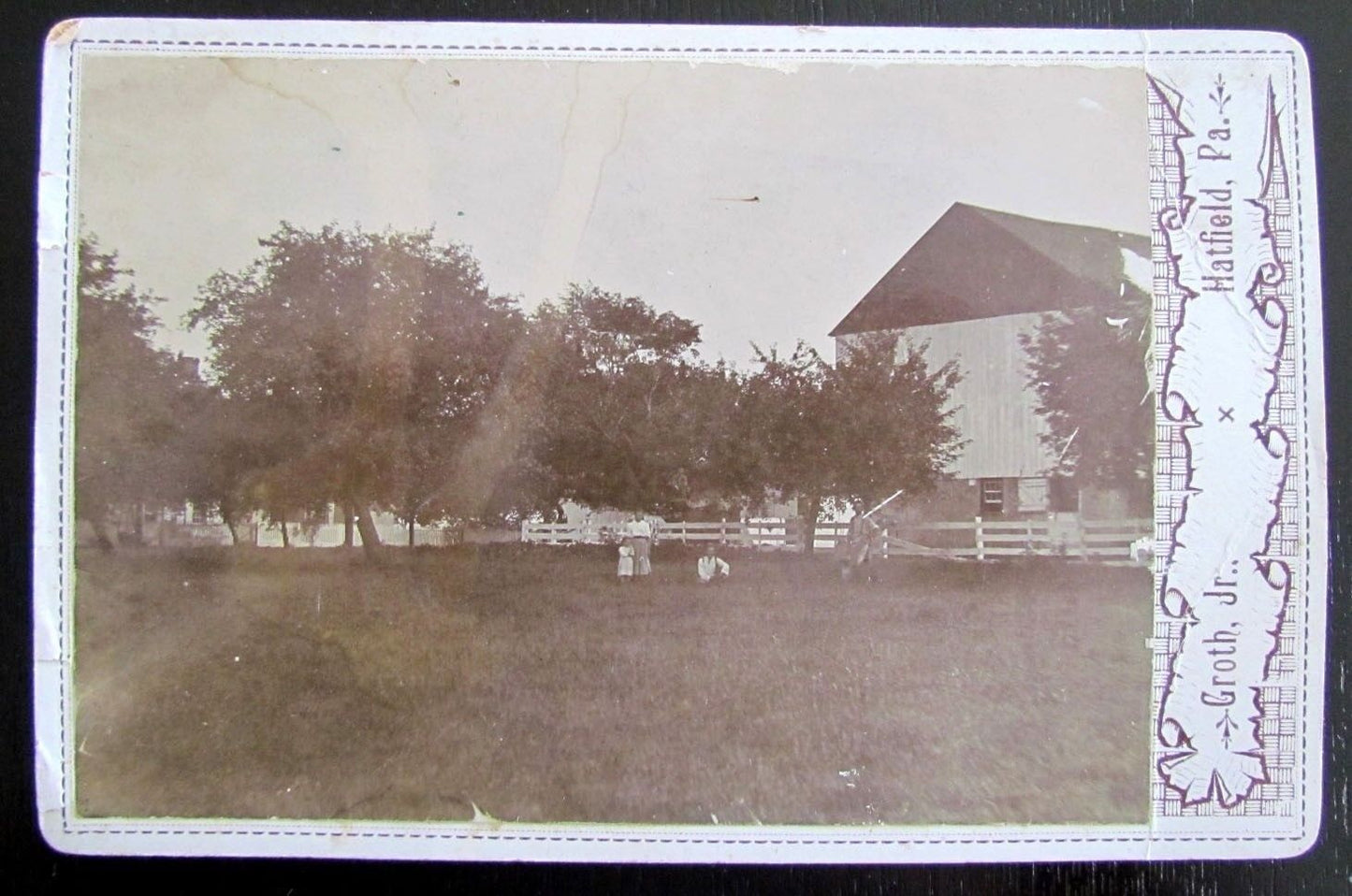 HATFIELD PA VILLAGE SCENE ANTIQUE PHOTO
