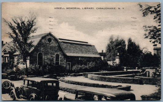 CANAJOHARIE NY ARKELL MEMORIAL LIBRARY 1941 VINTAGE POSTCARD