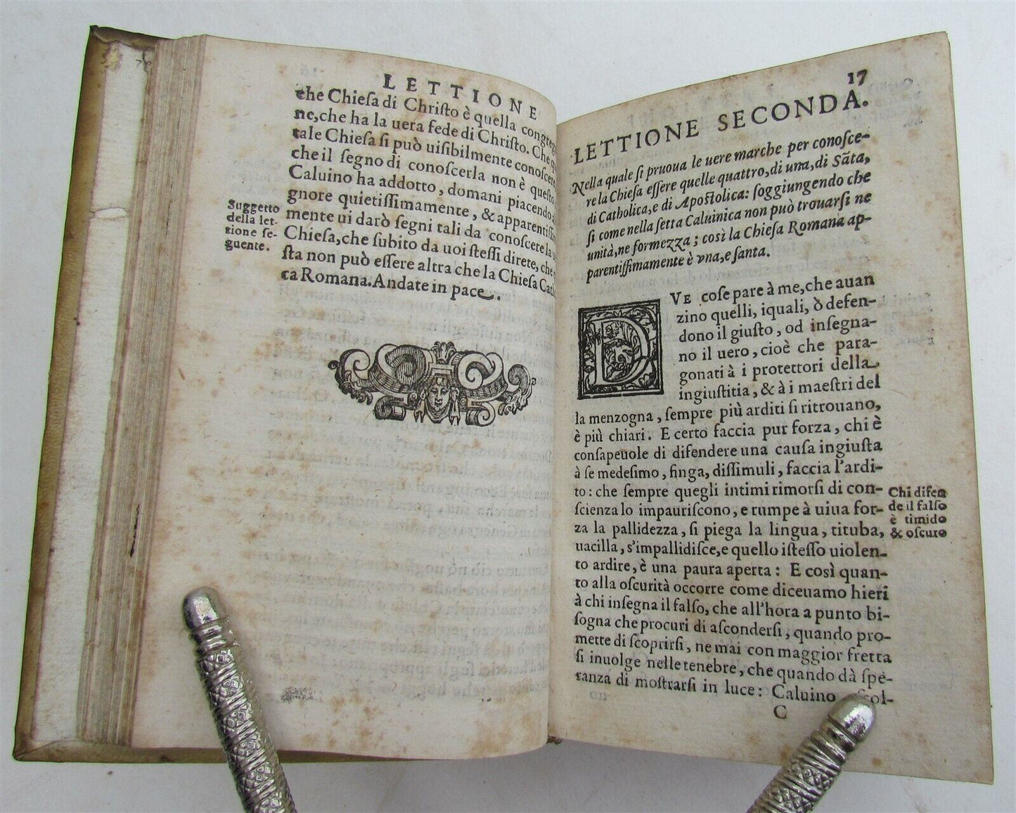 1584 Lettioni Sopra Dogmi by Francesco Panigarola ANTIQUE 16th CENTURY vellum