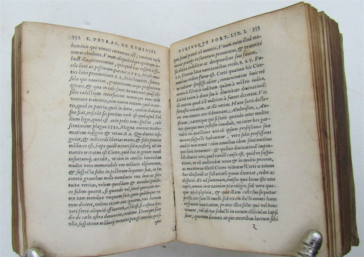 1557 FRANCISCI PETRARCA POETAE antique 16th CENTURY