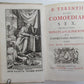 1732 TERENCE COMEDIES POETRY antique P Terentius Afer AMERSFOORT ARMORIAL VELLUM