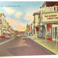 VINTAGE POSTCARD WEST BROAD STREET QUAKERTOWN PA KARLTON THEATER SIEHN SHOES