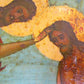 RUSSIAN ICON of BAPTISM of CHRIST antique 19th CENTURY