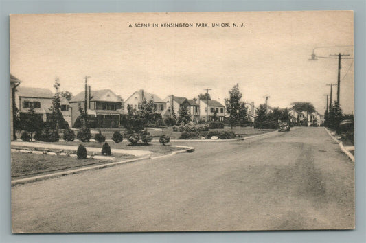 UNION NJ KENSINGTON PARK VINTAGE POSTCARD