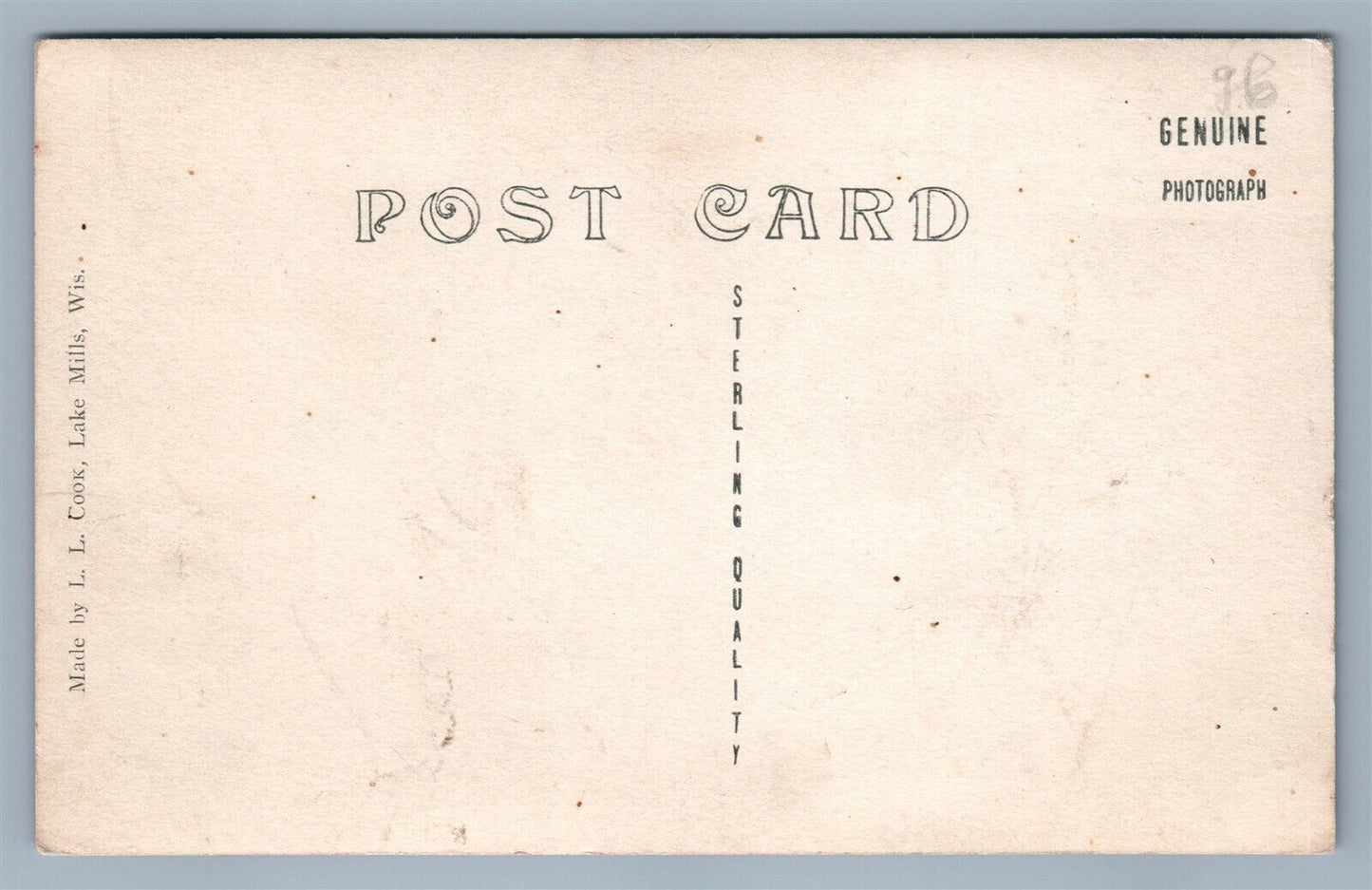 VINTON IA BAPTIST CHURCH ANTIQUE REAL PHOTO POSTCARD RPPC