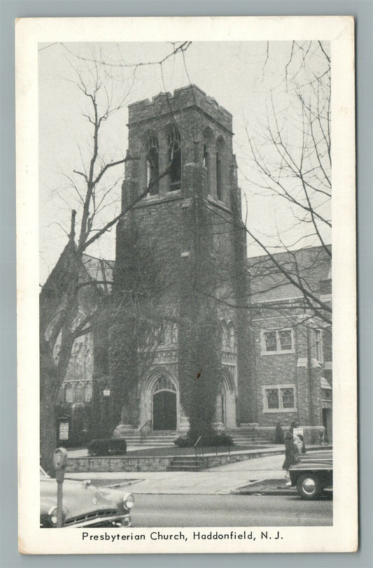 HADDONFIELD NJ PRESBYTERIAN CHURCH VINTAGE POSTCARD