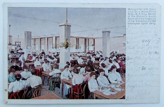 VINTAGE 1907 UNDIVIDED POSTCARD METROPOLITAN LIFE INSURANCE HOME OFFICE NEW YORK