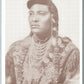 AMERICAN INDIAN CHIEF LITTLE HEAD UNDIVIDED ANTIQUE POSTCARD