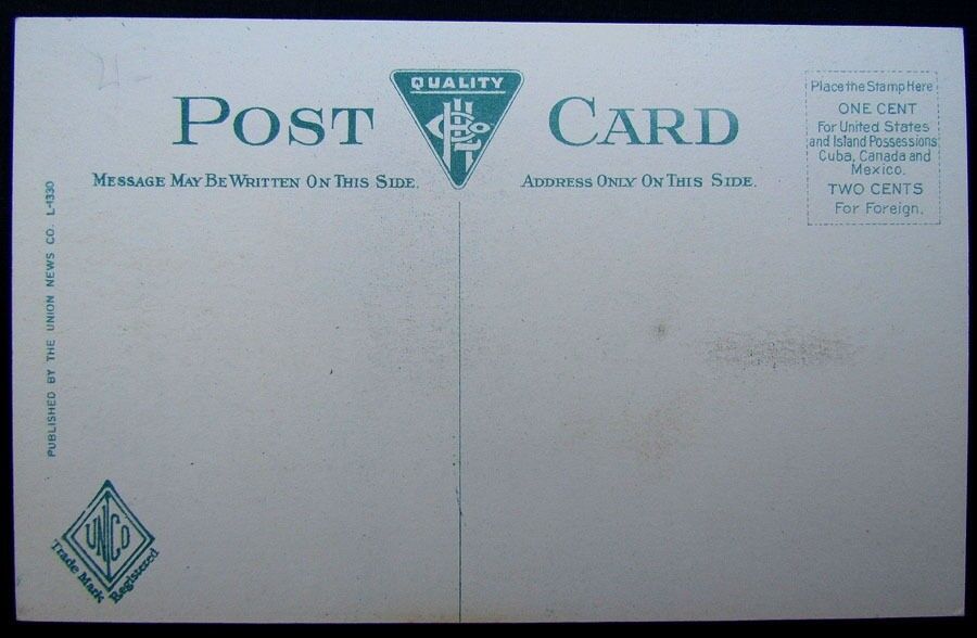 VINTAGE POSTCARD CHESTER & HUNTINGTON IN BERKSHIRES MASS. railroad train railway
