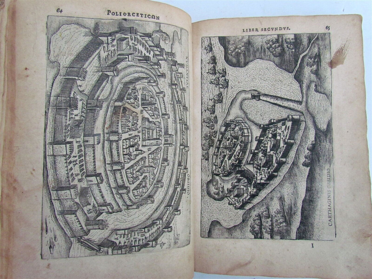 1599 WAR MACHINES ILLUSTRATED ANTIQUE Poliorceticon Siue de Machinis PLANTIN