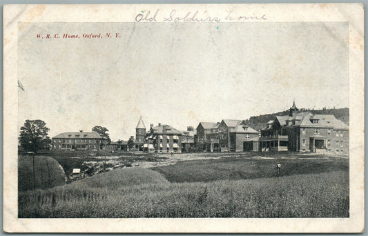 OXFORD NY W.R.C. HOME ANTIQUE POSTCARD