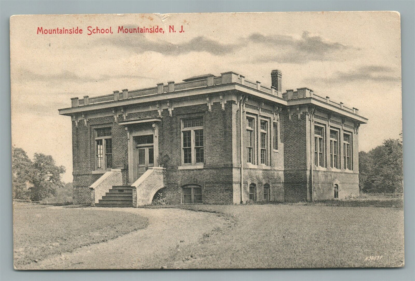 MOUNTAINSIDE SCHOOL NJ ANTIQUE POSTCARD