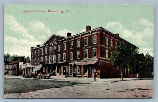 KITTANNING PA REYNOLDS HOUSE ANTIQUE POSTCARD