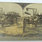 ARTILLERY FEEDING GRANNIE SHELL HOISTED INTO POSITION WWI STEREOVIEW PHOTO