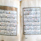 19th CENTURY MANUSCRIPT KORAN in OTTOMAN TURKISH LANGUAGE antique ILLUMINATED