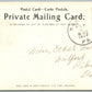 HAWLEY PA FIRST NATIONAL BANK 1907 ANTIQUE POSTCARD PRIVATE MAILING CARD