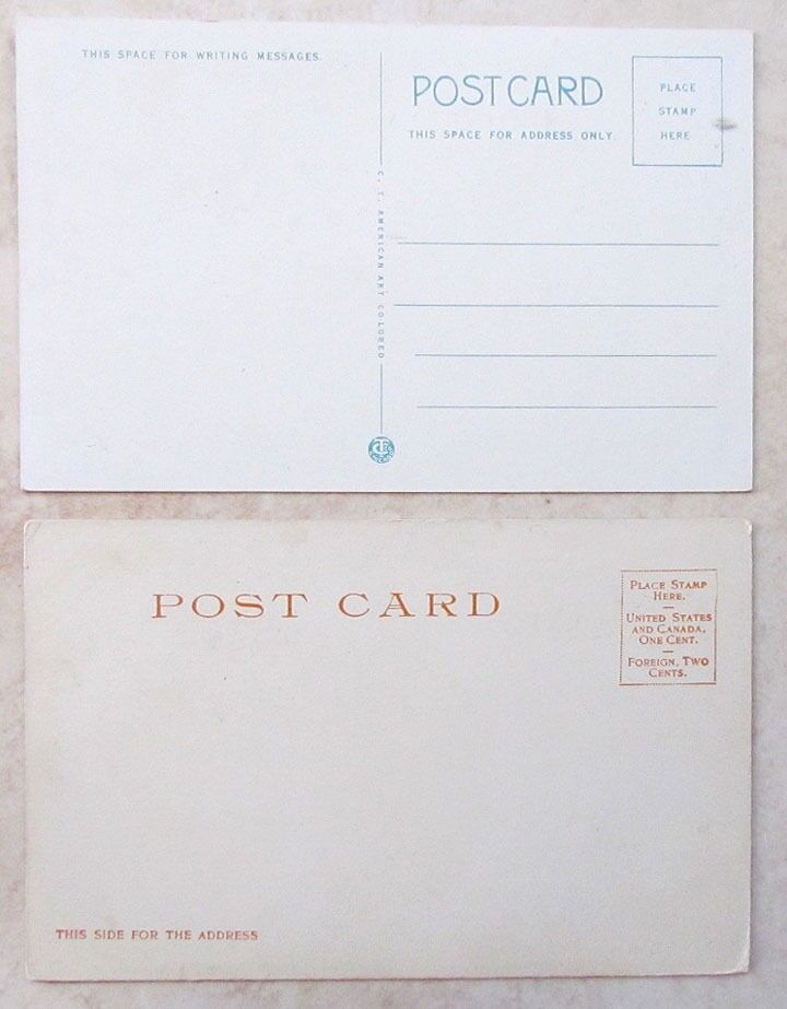 LOT OF 2 ANTIQUE POSTCARDS GRAND UNION HOTEL SARATOGA SPRINGS N.Y.