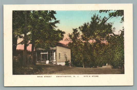 SWARTSWOOD NJ MAIN STREET SITE'S STORE ANTIQUE POSTCARD