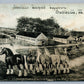 BUSHNELL IL PIONEER STUD FARM ADVERTISING ANTIQUE POSTCARD collage montage