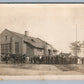 PENNSYLVANIA SCHOOL HOUSE ANTIQUE REAL PHOTO POSTCARD RPPC