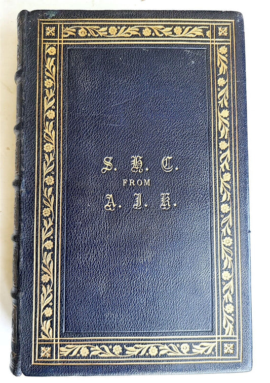 1877 Exposition of the Creed antique DECORATIVE LEATHER BINDING