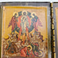 RUSSIAN ICON TRIPTYCH early 19th CENTURY antique HAND PAINTED