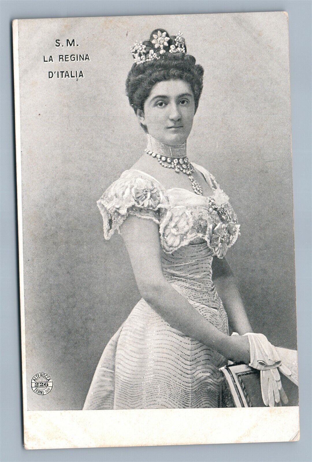 QUEEN of ITALY ELENA of MONTENEGRO ANTIQUE ITALIAN POSTCARD royalty