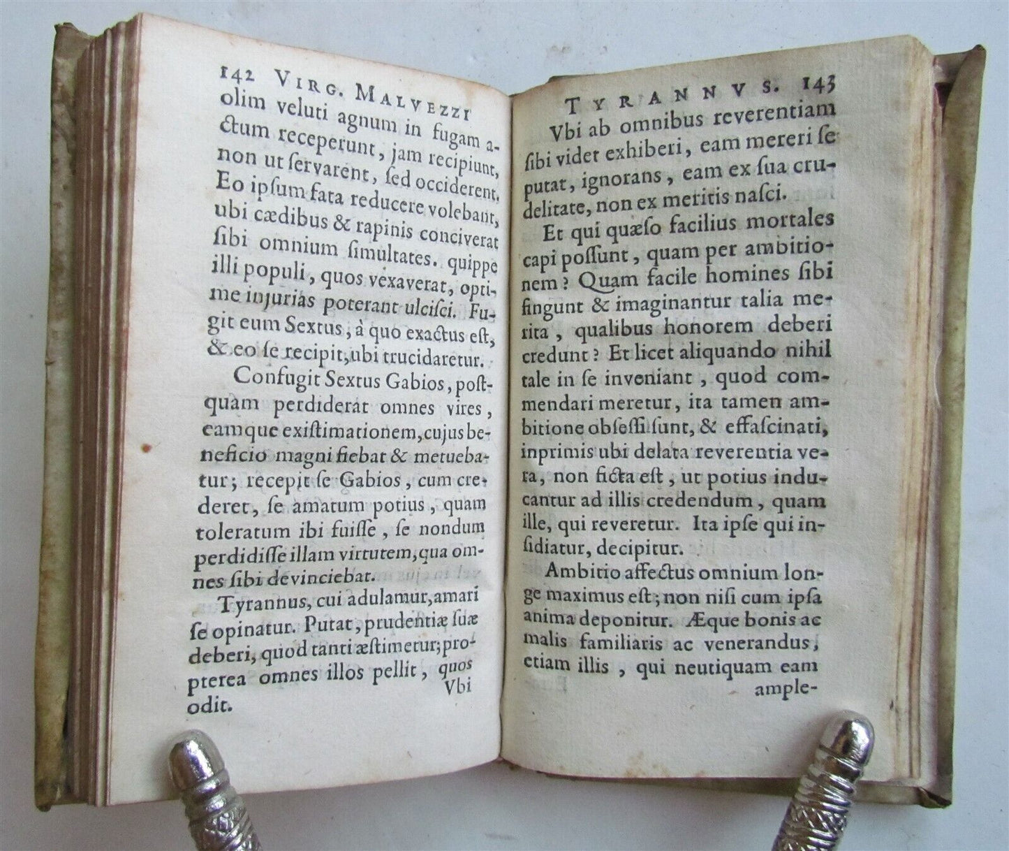 1636 Virilli Malvezzi Marchionis Tyrannus, ejusque arcana antique ELZEVIR VELLUM