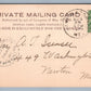 BANGOR ME FLOOD SPRING RAILROADING ANTIQUE POSTCARD railway PRIVATE MAILING 1903