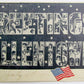 ANTIQUE 1906 POSTCARD - GREETINGS FROM ALLENTOWN PA CRESCENT MOON AMERICAN FLAG